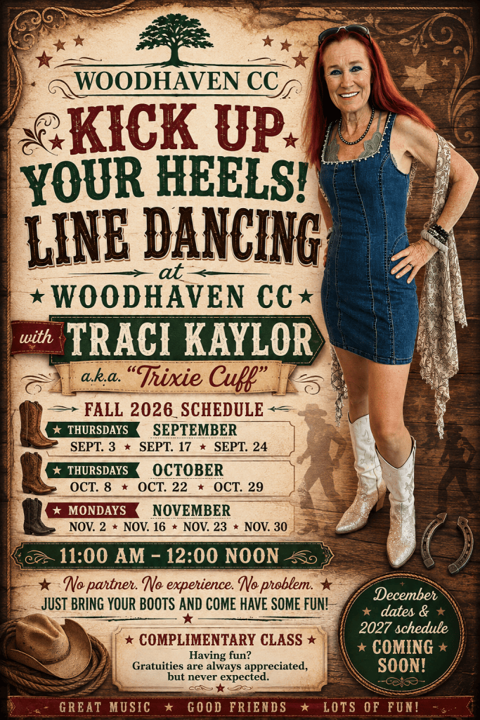 Line dancing at woodhaven
